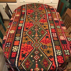 Vintage Southwestern Print Bedspread/Tablecloth/Furniture Cover  92x98